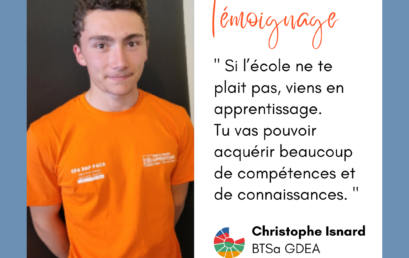 A la rencontre de Christophe, apprenti en BTSa GDEA par le CFA RAP